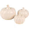 Clayre & Eef 6CE1499 Décoration Citrouille Ø 9x8 cm Beige - Marron