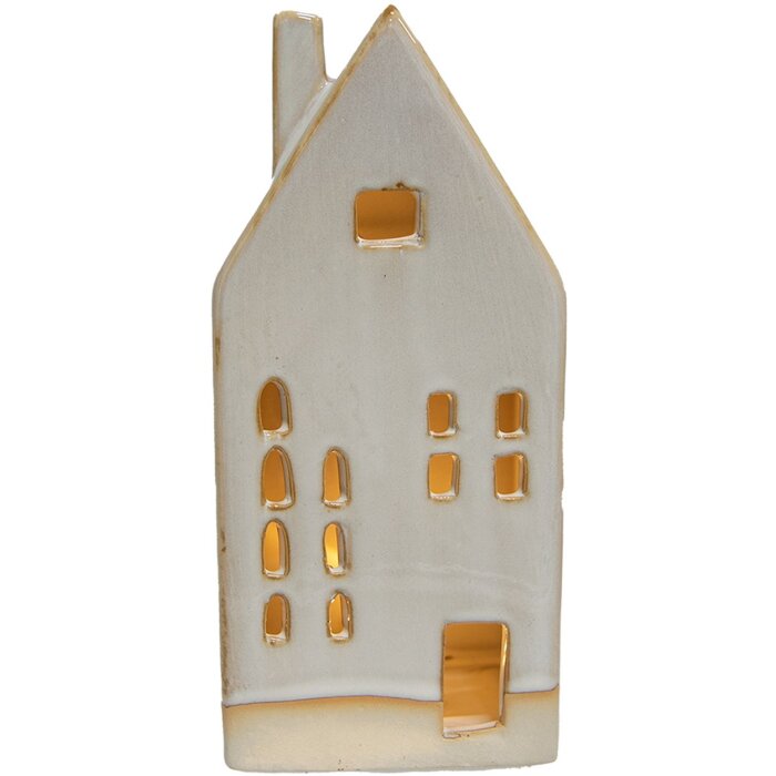 Clayre & Eef 6CE1504 Décoration Maison avec LED 8x5x18 cm Beige