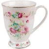 Clayre & Eef 6CEMU0127 Gobelet 12x9x10 cm - 296 ml blanc - rose