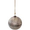 Clayre & Eef 6GL3911 Boule de Noël Ø 20x20 cm Couleur argentée Boule de Noël XL