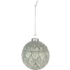 Clayre & Eef 6GL4139 Boule de Noël Ø 8x8 cm (set de 4) Vert