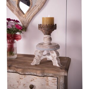 Clayre & Eef 6H2180 Chandelier Ø 25x34 cm Marron - Beige