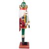 Clayre & Eef 6PR3813 Décoration Casse-Noisette 9x7x30 cm Vert - Rouge