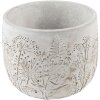Clayre & Eef 6TE0403S Pot de fleurs Ø 14x11 cm Gris - Beige