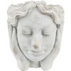 Clayre & Eef 6TE0409M Pot de fleurs 18x18x20 cm Gris - Beige