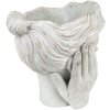 Clayre & Eef 6TE0409M Pot de fleurs 18x18x20 cm Gris - Beige