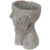 Clayre & Eef 6TE0410L Pot de fleurs 16x16x22 cm Gris