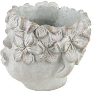 Clayre & Eef 6TE0418L Pot de fleurs 20x18x18 cm Gris...