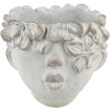 Clayre & Eef 6TE0418L Pot de fleurs 20x18x18 cm Gris - Beige