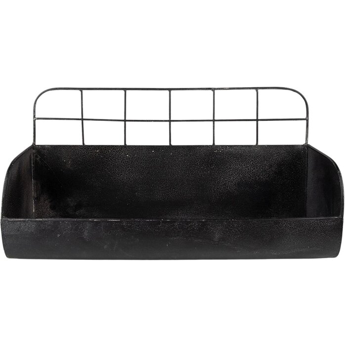 Clayre & Eef 6Y4745 Étagère murale 38x14x20 cm noir