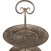 Clayre & Eef 6Y4847 Étagère Ø 28x53 cm Gris - Vert