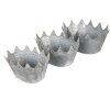 Clayre & Eef Décoration Porte-plantes (3 pièces) 40x27x19 -34x23x18-29x22x16 cm