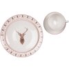 Clayre & Eef COLDP Petite assiette Ø 20x2 cm Beige - Marron Assiette à déjeuner