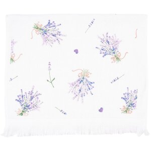 Clayre & Eef CTLAG Serviette dinvité 40x66 cm Violet