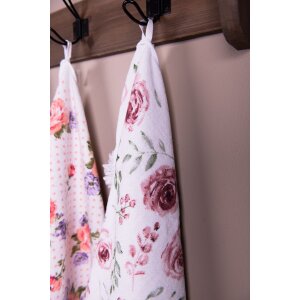 Clayre & Eef CTRUR Serviette dinvité 40x66 cm rose