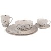 Clayre & Eef FAFKS Tasse à café avec soucoupe 12x9x6 cm - Ø 14x2 cm - 200 ml
