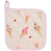 Clayre & Eef FAS45 Maniques 20x20 cm Beige - Rose