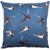 Clayre & Eef KT021.315 Housse de coussin 45x45 cm bleu - blanc