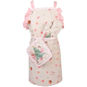 Clayre & Eef PNC44K Gant de four enfant 12x21 cm Beige - Rose