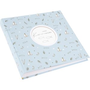 Goldbuch album photo communion Creditis bleu pastel 25x25 cm 58 pages blanches