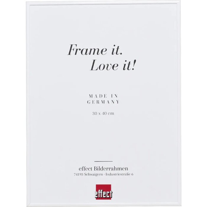 Effect Cadre photo en aluminium Quadro 25x60 cm Blanc Verre clair MDF arrière