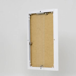 Effect Cadre photo en aluminium Quadro 25x60 cm Blanc Verre clair MDF arrière