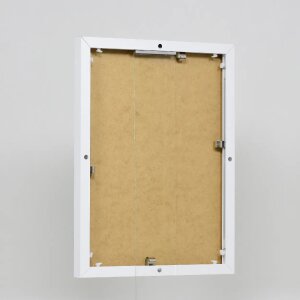 Effect Cadre photo en aluminium Quadro 25x60 cm Blanc Verre clair MDF arrière