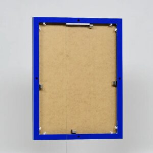 Cadre photo Effect en aluminium Quadro 25x60 cm bleu verre clair MDF arrière