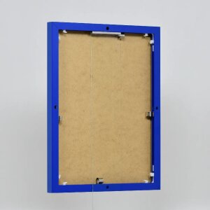Cadre photo Effect en aluminium Quadro 25x60 cm bleu verre clair MDF arrière