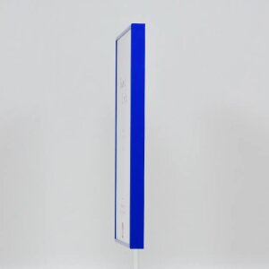 Cadre photo Effect en aluminium Quadro 25x60 cm bleu verre clair MDF arrière