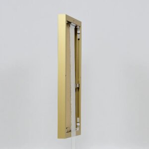 Effect Cadre photo en aluminium Quadro 25x60 cm Or Verre clair Suspension Haut Transversal