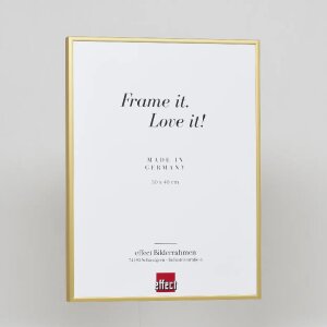 Effect Cadre photo en aluminium Quadro 25x60 cm Or Verre clair Suspension Haut Transversal