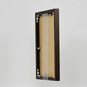 Effect Aluminium Cadre Quadro 25x60 cm Bronze Verre clair Haut Transversal
