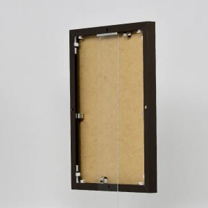 Effect Aluminium Cadre Quadro 25x60 cm Bronze Verre clair Haut Transversal