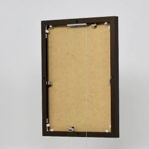 Effect Aluminium Cadre Quadro 25x60 cm Bronze Verre clair Haut Transversal