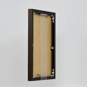 Effect Aluminium Cadre Quadro 25x60 cm Bronze Verre clair Haut Transversal
