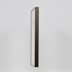 Effect Aluminium Cadre Quadro 25x60 cm Bronze Verre clair Haut Transversal