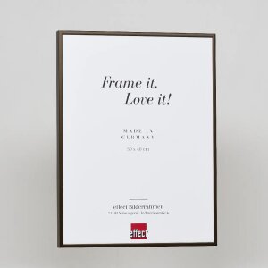 Effect Aluminium Cadre Quadro 25x60 cm Bronze Verre clair Haut Transversal