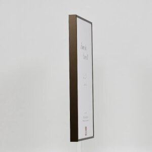 Effect Aluminium Cadre Quadro 25x60 cm Bronze Verre clair Haut Transversal