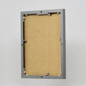 Cadre photo Effect aluminium Quadro 25x60 cm Argent antique Verre clair MDF arrière