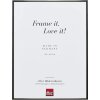 Cadre photo Effect aluminium Quadro 25x60 cm Argent antique Verre clair MDF arrière