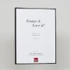 Cadre photo Effect aluminium Quadro 25x60 cm Argent antique Verre clair MDF arrière