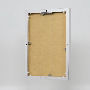 Cadre photo Effect en aluminium Quadro 28x35 cm argenté brillant verre clair