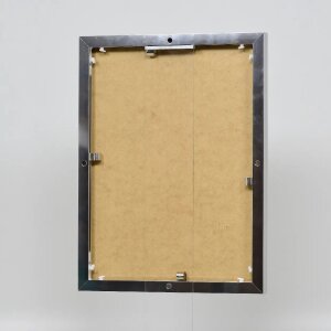 Cadre photo Effect en aluminium Quadro 28x35 cm argenté brillant verre clair