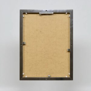Cadre photo Effect en aluminium Quadro 28x35 cm argenté brillant verre clair