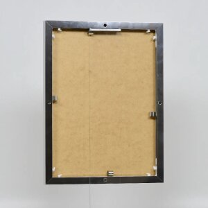 Cadre photo Effect en aluminium Quadro 28x35 cm argenté brillant verre clair