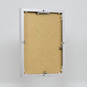 Cadre photo Effect en aluminium Quadro 28x35 cm argenté brillant verre clair
