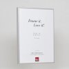 Effect Cadre photo en aluminium Quadro 30x40 cm Argent Verre clair