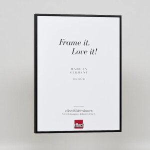 Cadre photo Effect en aluminium Quadro 29,7x42 cm noir verre clair MDF