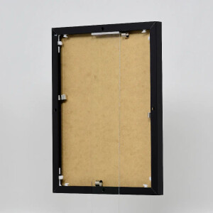 Cadre photo Effect en aluminium Quadro 35x100 cm noir brillant verre clair